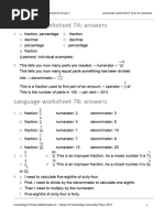 Language Worksheet 7A: Answers: 1 A B C D e F G