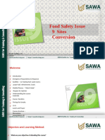 Food Safety Issue 9 Sites Conversion