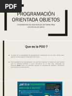 Programación Orientada Objetos