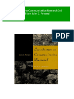 Immediate Download Introduction To Communication Research 3rd Edition John C. Reinard Ebooks 2024