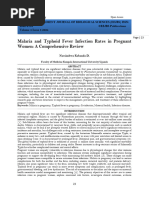 Malaria and Typhoid Fever Infection Rates in Pregnant Women: A Comprehensive Review (WWW - Kiu.ac - Ug)