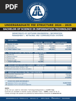 AUCA Fee Structure 2024 2025 ALL