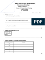 Grade 7 IT Chapter 3.3,3.4 Worksheet 5