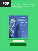 PDF Toward Integrative Corporate Citizenship Research Advances in Corporate Social Performance M. Orlitzky Download