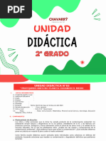 Unidad Didactica N°03. 2do Grado