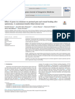 Effect of Green Tea Ointment On Perineal Pain and Wound Healing After