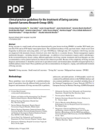 Clinical Practice Guidelines For The Treatment of Ewing Sarcoma