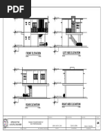 Left-Side Elevation Front Elevation: Office of The Municipal Engineer