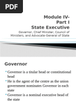 Module IV State Executive