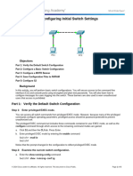 2.2.3.4 Packet Tracer - Configuring Initial Switch Settings