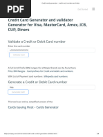 1 Credit Cards Generator - Credit Card Numbers and Data