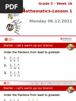 CAP-G5-W16 - Maths-L1-Ordering Mixed Numbers