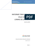 Informe EISAAR Villa Urbana Lomas de Zamora