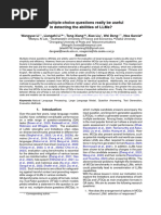 Can Multiple-Choice Questions Really Be Useful in Detecting The Abilities of LLMs