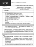 TDR Responsable Tecnico Trocha Cochabamba