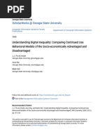 Understanding Digital Inequality - Comparing Continued Use Behavio