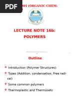 CHM-004-Lecture Note 16b - Polymers 2024