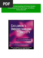 Buy Ebook Children S Understanding of Society Studies in Developmental Psychology 1st Edition Martyn Barrett Cheap Price