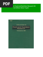 Advances in Food and Nutrition Research 49 1st Edition Steve Taylor Download PDF