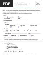 Application Form Distance New