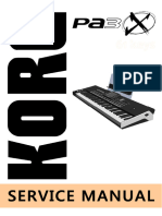 Korg Pa3x 61k Service Manual