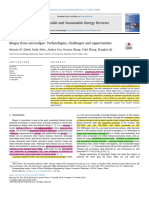 Biogas From Microalgae Technologies, Challenges and Opportunities