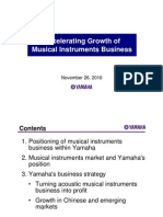 Yamaha - Musicial Instrument Plan 2013