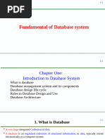 Chapter 1 Fundamental of Database System Updated