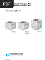 惠普 M553n M553x M553dn M552dn 彩色激光打印机英文故障排除手册