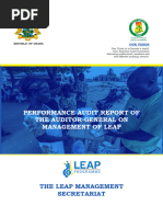 Httpsaudit - Gov.ghfilesaudit Reportsperformance Audit Report of The Auditor-General On Management of LEAP PDF