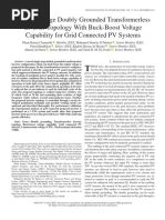 A Single Stage Doubly Grounded Transformerless Inverter Topology With Buck-Boost Voltage Capabil