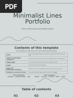 Minimalist Lines Portfolio by Slidesgo