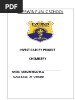 Everwin Public School: Investigatory Project Chemistry