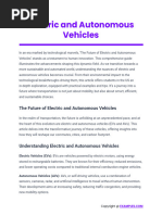 Electric and Autonomous Vehicles