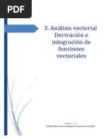 Derivación e Integración de Funciones Vectoriales