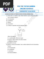 Methods of Purification (Tutorial Work) MCQS