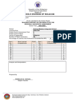 Diagnostic Test Report JHS Eng and Mapeh 7-8