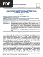 Historical Evolution of The Popularization of Clas