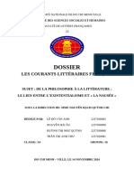 Dossier Les Courants Littéraires Francaise