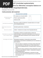 Examen - (ACDB1-35%) (SUP1) Actividad Suplementaria - Reconozca y Defina Los Diferentes Conceptos Básicos en El Campo de Las Drogodependencias - Mio8.55