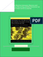 Rethinking The Relation Between Women and Psychoanalysis Loss Mourning and The Feminine 1st Edition Hada Soria Escalante