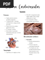 Sistema Cardiovascular - Resumo - Anatomia