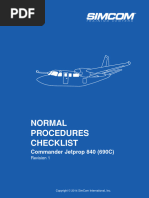 Gulfstream Turbo Commander 690C-840 - Gulfstream Turbo Commander 690C-840 Normal Checklistpdf