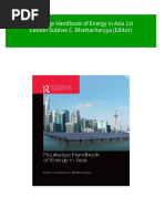 (Ebooks PDF) Download Routledge Handbook of Energy in Asia 1st Edition Subhes C. Bhattacharyya (Editor) Full Chapters