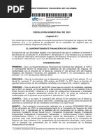 Superintendencia Financiera de Colombia: Radicación:2020308397-095-000