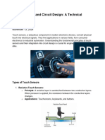 Touch Sensors and Circuit Design