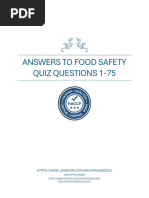 Food Safety Quiz