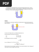 Hydrostatic Problems