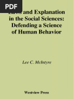 Laws and Explanation in The Social Sciences