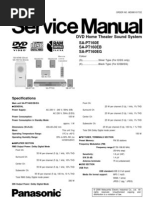 DVD Home Theater Sound System: SA-PT160E SA-PT160EB SA-PT160EG